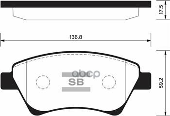 Колодки передние SANGSIN BRAKE SP1413